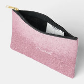 Pink Faux Glitter Valentijn Etui (Open)