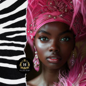 Pink Feather Glamour Decoupage Tissuepapier