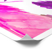 Pink Feathers Free Spirited Flamingo Art poster (Coin)