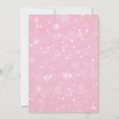 Pink Feminine Birthday Invitation Kaart (Achterkant)