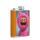 "Pink Femme Capture: Vinyl-Wrapped kolf ontwerp" Heupfles (Rechts)