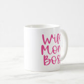 Pink Femme Maman Boss Mug pour Maman (Devant droit)