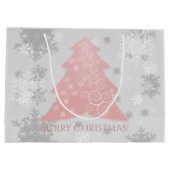 Pink Festif sapin cadeau sac (Dos)