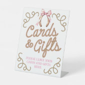 Pink First Rodeo Cards and Gifts Reclamebord Met Voetstuk (Voorkant)