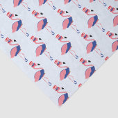 Pink Flamingo 4th Holiday Tissuepapier (Detail)