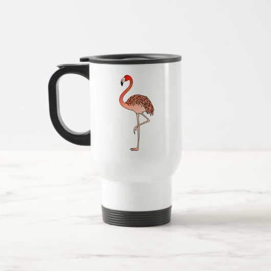 Pink Flamingo Bird Lineart-57567 Coffee Mug Reisbeker (Links)
