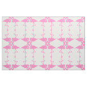 Pink Flamingo Bird Sewing Pattern Fabric Stof (Fat Quarter)