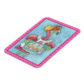 PINK FLAMINGO COOKIES, POLKA DOT MAGNET MAGNEET (Linkerzijde)