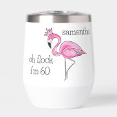 Pink Flamingo Crown Oh Flock Ik ben 60 Verjaardag  (Voorkant)