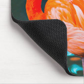 Pink Flamingo foto durven een ander script te zijn Muismat (Hoek)