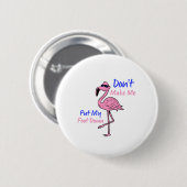 Pink Flamingo Funny Ronde Button 5,7 Cm (Voorkant /achterkant)