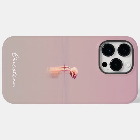 Pink Flamingo Girly Tropical Summer Case-Mate iPhone Case (Achterkant (horizontaal))