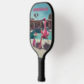 Pink Flamingo Palm Springs Pickleball Life Paddle (Links)