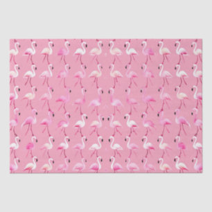 Pink Flamingo Paradise: Waterverf Patroon Tissuepapier