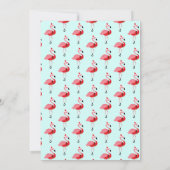 Pink Flamingo Santa Kerstmis (Achterkant)