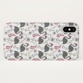 Pink flamingo seamless pattern flowers, leaves Case-Mate iPhone case (Achterkant (horizontaal))