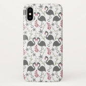 Pink flamingo seamless pattern flowers, leaves Case-Mate iPhone case (Achterkant)
