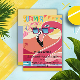 Pink Flamingo Summer Party Informatiekaartje