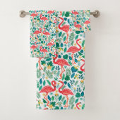 Pink Flamingos and Tropical Flowers Pattern (En situation)
