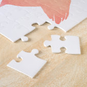 Pink Flamingos Beach Wedding Legpuzzel (Zijkant)