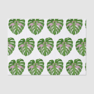 Pink Flamingos Flamingo Monstera Tissuepapier