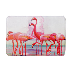 Pink Flamingos van Francis Lee Jaques Badmat