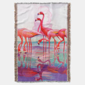 Pink Flamingos van Francis Lee Jaques Deken (Voorkant Verticaal)