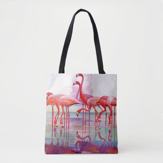 Pink Flamingos van Francis Lee Jaques Draagtas (Voorkant)