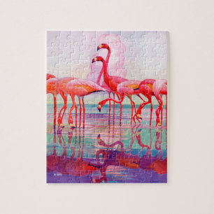 Pink Flamingos van Francis Lee Jaques Legpuzzel
