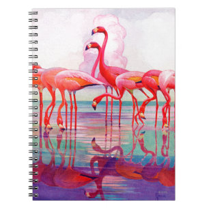 Pink Flamingos van Francis Lee Jaques Notitieboek
