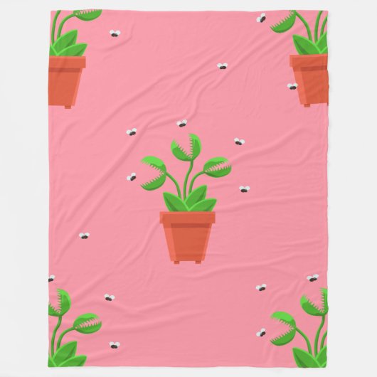 Pink Fleece Deken (Voorkant)