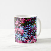 Pink fleuri Dogwood tree Café Mug (Devant droit)