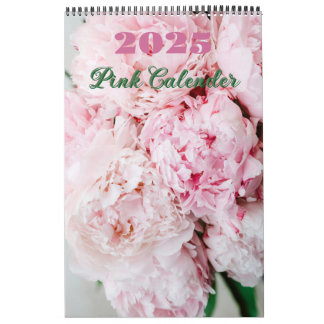 Pink Floral 2025 Calender Kalender