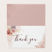 Pink Floral 80e fête d'anniversaire Carte de remer (Outside Unfolded)