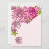 Pink Floral 80th Birthday Invitation in Blush Pink (Dos)