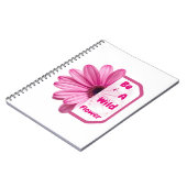 Pink Floral Aesthetic Journal Notebook (Côté gauche)
