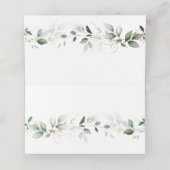 Pink Floral Airy Greenery Marble Table Number (Binnenkant ongevouwen)