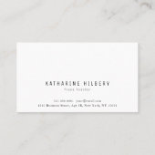 Pink Floral Apple Piano Carte de visite enseignant (Dos)