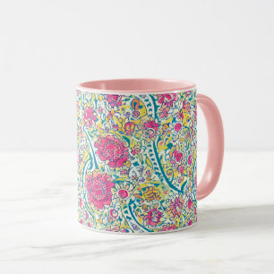 Pink Floral Arabic Pattern Mok