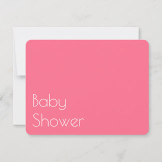 Pink Floral Baby in Bloom Baby Shower Invitation
