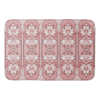 Pink Floral Bath Mat