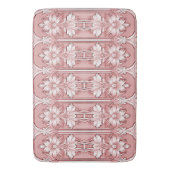 Pink Floral Bath Mat (Voorkant Verticaal)