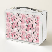 Pink Floral Beauty Products Patroon (Achterkant)