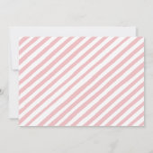 Pink floral bébé fille douche carte photo invitati (Dos)