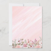 Pink Floral Black Gown 18e anniversaire Invitation (Dos)