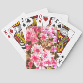 Pink Floral Bloom Pattern – Soft Botanical Design Pokerkaarten (Achterkant)