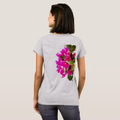 Pink Floral Bloom T-shirt (Achterkant volledig)