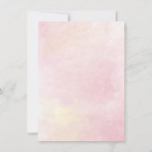 Pink Floral Botanical 50th Birthday Party Kaart (Achterkant)