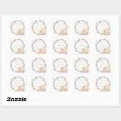 Pink Floral Chalice First Holy Communion Sticker (Feuille)