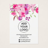 Pink floral chic bijoux écran clip (Dos)